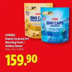 Lidl FORMIL Kapsle na praní 3v1 Morning fresh / Golden flower nabídka