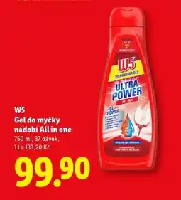 Lidl W5 Gel do myčky nádobí All in one nabídka