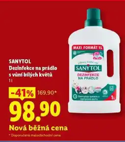 Lidl Sanytol Dezinfekce na prádlo s vůní bílých květů nabídka