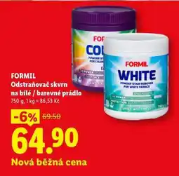 Lidl FORMIL Odstraňovač skvrn na bílé / barevné prádlo nabídka