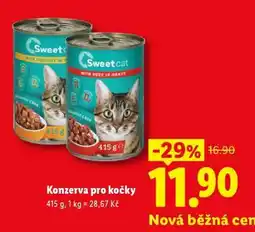Lidl Konzerva pro kočky nabídka