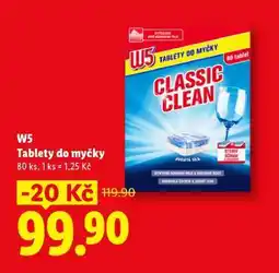Lidl W5 Tablety do myčky nabídka