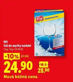 Lidl W5 Sůl do myčky nádobí nabídka