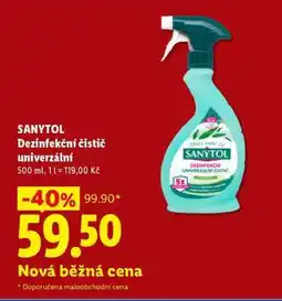 Lidl Sanytol Dezinfekční Čistič Univerzální nabídka