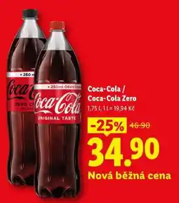Lidl COCA-COLA, COCA-COLA ZERO nabídka