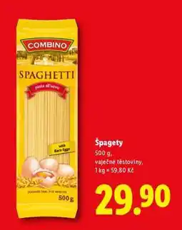 Lidl Špagety nabídka