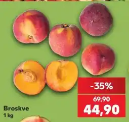 Kaufland Broskve nabídka