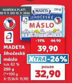 Kaufland Madeta Jihočeské máslo nabídka