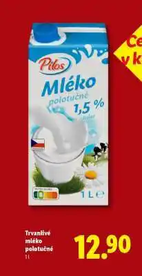 Lidl TRVANLIVÉ MLÉKO POLOTUČNÉ nabídka