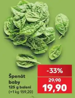 Kaufland Špenát baby nabídka