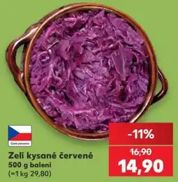 Kaufland Zelí kysané červené nabídka