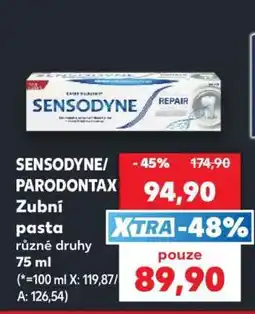 Kaufland SENSODYNE/ PARODONTAX Zubní pasta nabídka