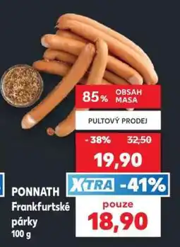 Kaufland PONNATH Frankfurtské párky nabídka
