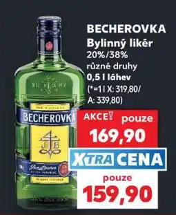 Kaufland BECHEROVKA Bylinný likér nabídka