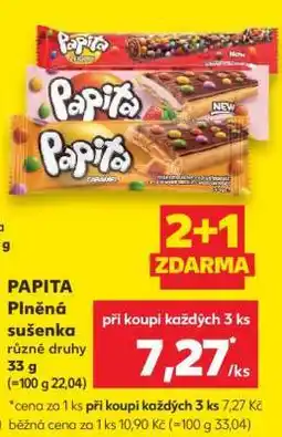 Kaufland PAPITA Plněná sušenka nabídka