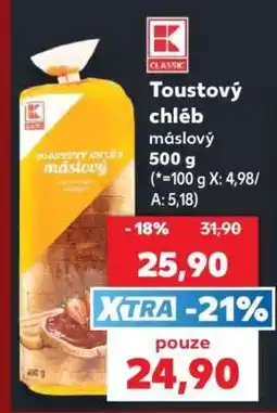 Kaufland Toustový chléb máslový 500 g nabídka