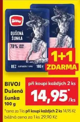 Kaufland BIVOJ Dušená šunka 100 g nabídka