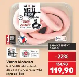 Kaufland Vinná klobása nabídka