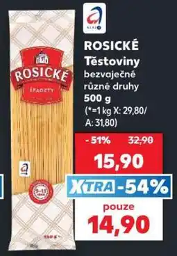 Kaufland Rosické těstoviny nabídka