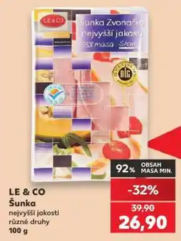Kaufland LE & CO šunka nabídka