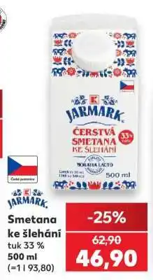 Kaufland Smetana ke šlehání nabídka