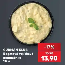 Kaufland GURMÁN KLUB Bagetová vajičková pomazánka 100 g nabídka