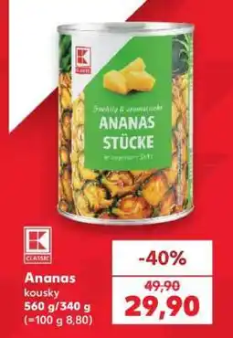 Kaufland Ananas kousky nabídka