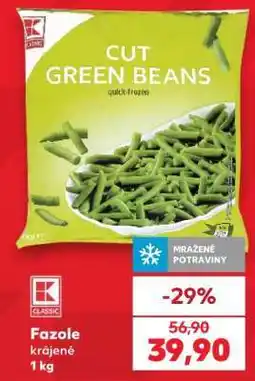 Kaufland Fazole krájené 1 kg nabídka