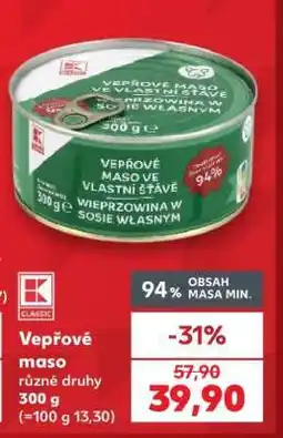 Kaufland Vepřové maso nabídka