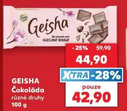 Kaufland Geisha čokoláda nabídka