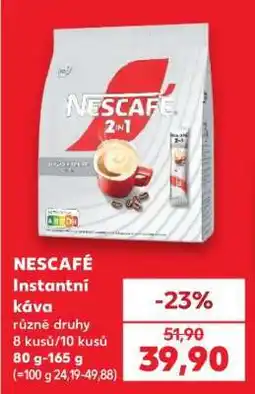 Kaufland NESCAFÉ Instantní káva nabídka