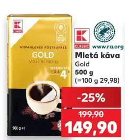 Kaufland MLETÁ KÁVA GOLD nabídka