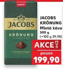 Kaufland JACOBS KRÖNUNG Mletá káva nabídka