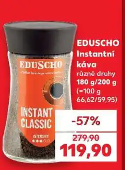 Kaufland EDUSCHO Instantní káva nabídka