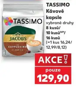 Kaufland Tassimo kávové kapsle nabídka