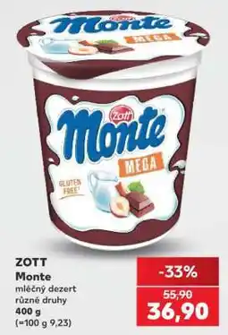 Kaufland ZOTT Monte nabídka
