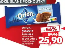 Kaufland ORION/NESQUIK Čokoláda nabídka