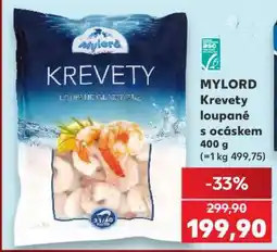 Kaufland MYLORD Krevety loupané s ocáskem 400 g nabídka