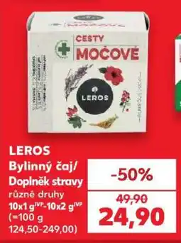 Kaufland LEROS Bylinný čaj/Doplněk stravy nabídka