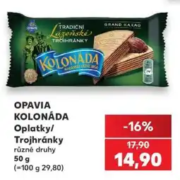 Kaufland OPAVIA KOLONÁDA Oplatky/trojhránky nabídka
