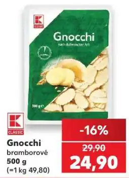 Kaufland Gnocchi bramborové nabídka