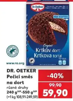 Kaufland DR. OETKER Pečicí směs na dort nabídka