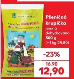 Kaufland Pšeničná krupička jemná dehydrovaná nabídka