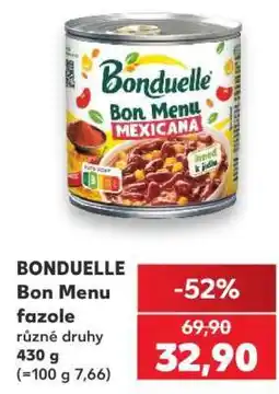 Kaufland Bonduelle Bon Menu fazole nabídka