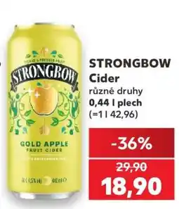 Kaufland Strongbow cider nabídka