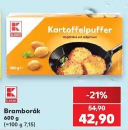 Kaufland Bramborák nabídka