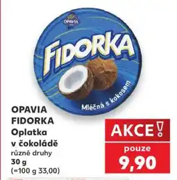 Kaufland OPAVIA Fidorka Oplatka v čokoládě nabídka
