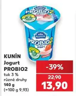 Kaufland KUNÍN Jogurt PROBIO2 nabídka