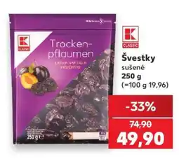 Kaufland Švestky sušené nabídka
