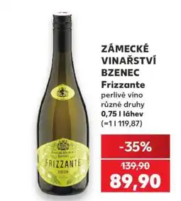 Kaufland Zamecké vinařství Bzenec Frizzante nabídka